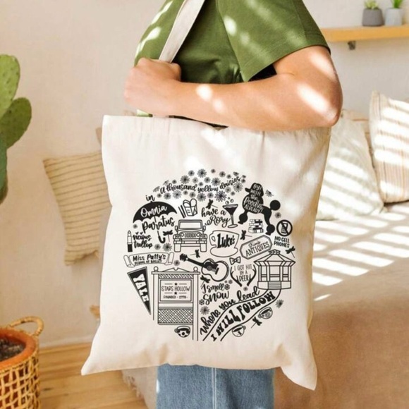 Handbags - Gilmore Girls Cream Tote Bag